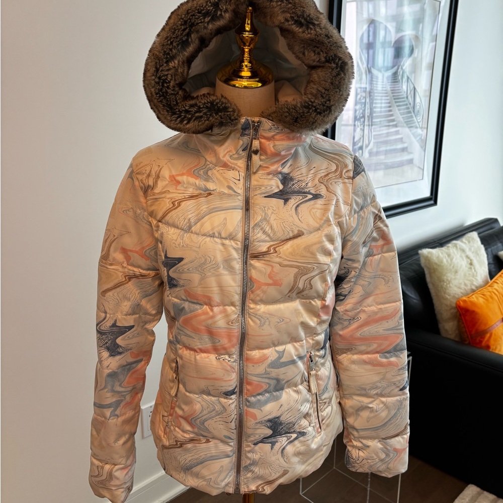 Obermeyer Resort Aspen Marble Print Ski Jacket – Women’s 8
